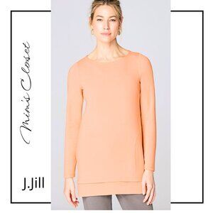 J.JILL PrueJill Harmony Rib-Trimmed Prima Cotton Blend Tunic w/Pockets - Size XL